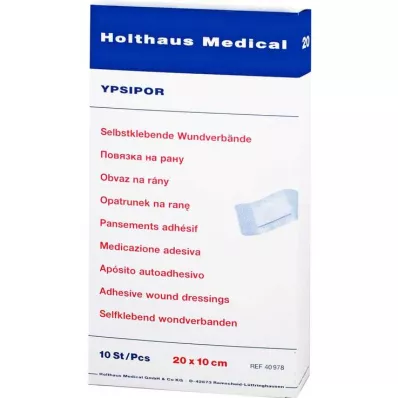 WUNDVERBAND Ypsipor steril 10x20 cm, 10 stk WUNDVERBAND Ypsipor steril 10x20 cm, 10 stk