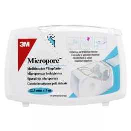 MICROPORE Ikke-vevd gips 1,25 cmx5 m.Abr.1530NP-0SD, 1 stk