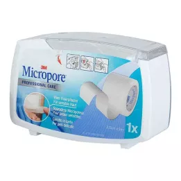 MICROPORE Ikke-vevd gips 2,5 cm x 5 m med avrivning 1530NP-1SD, 1 stk