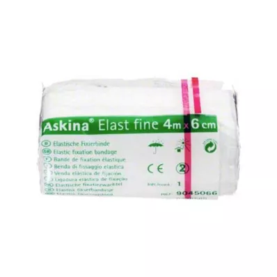 ASKINA Elast Fine bandasje 6 cmx4 m cellofan, 1 stk ASKINA Elast Fine bandasje 6 cmx4 m cellofan, 1 stk