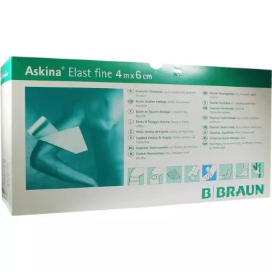 ASKINA Elast Fine bandasje 6 cmx4 m løs, 100 stk ASKINA Elast Fine bandasje 6 cmx4 m løs, 100 stk