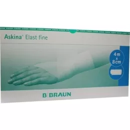 ASKINA Elast Fine Bandage 8 cmx4 m løs, 100 stk