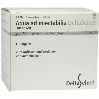 AQUA AD iniectabilia plast, 20X20 ml