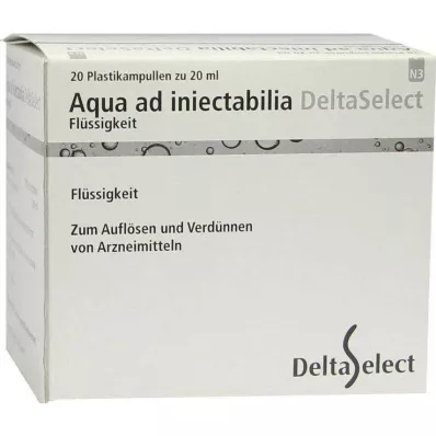 AQUA AD iniectabilia plast, 20X20 ml AQUA AD iniectabilia plast, 20X20 ml