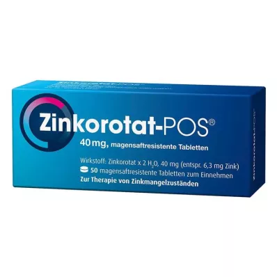 ZINKOROTAT POS enterotabletter, 50 stk ZINKOROTAT POS enterotabletter, 50 stk