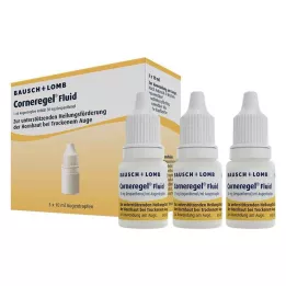 CORNEREGEL Flytende øyedråper, 3X10 ml