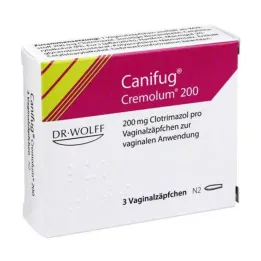 CANIFUG Cremolum 200 vaginale stikkpiller, 3 stk