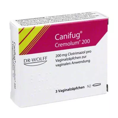 CANIFUG Cremolum 200 vaginale stikkpiller, 3 stk CANIFUG Cremolum 200 vaginale stikkpiller, 3 stk