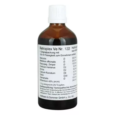 RETROPLEX VE Nr. 122 dråper, 100 ml RETROPLEX VE Nr. 122 dråper, 100 ml