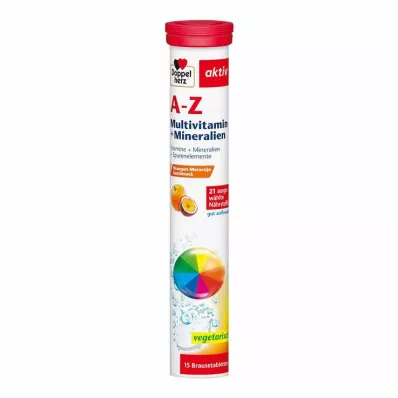 DOPPELHERZ A-Z Multivitamin+Minerals Brusetabletter, 15 stk DOPPELHERZ A-Z Multivitamin+Minerals Brusetabletter, 15 stk