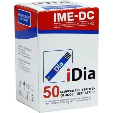 IDIA IME-DC Teststrimler for blodsukker, 50 stk