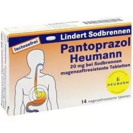 PANTOPRAZOL Heumann 20 mg b.Sodbrennen msr.tabl., 14 stk