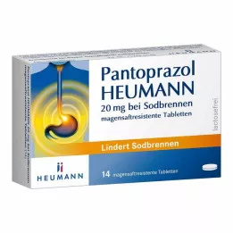 PANTOPRAZOL Heumann 20 mg b.Sodbrennen msr.tabl., 14 stk