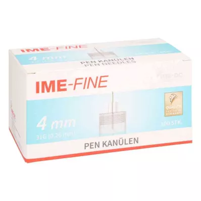 IME-fin Universal Pen Cannula 31 G 4 mm, 100 stk