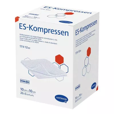 ES-KOMPRESSEN steril 10x10 cm 12x bulkpakke, 20X5 stk
