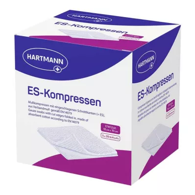 ES-Komprimerer steril 10x10 cm stor pakke, 5x20 stk ES-Komprimerer steril 10x10 cm stor pakke, 5x20 stk
