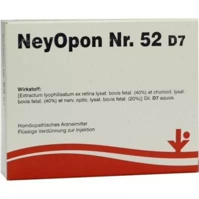 NEYOPON No.52 D 7 Ampuller, 5X2 ml