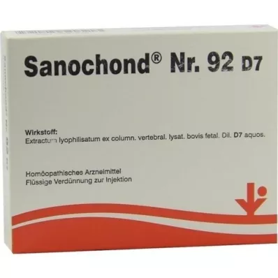 SANOCHOND No.92 D 7 Ampuller, 5X2 ml