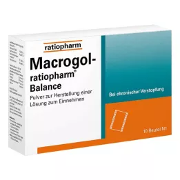 Macrogol ratiopharm Balansepulver for oral H.e. løsning, 10 stk