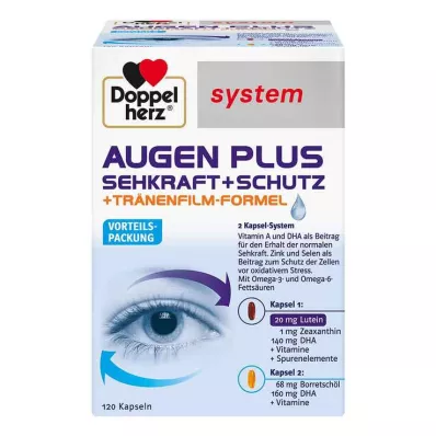 DOPPELHERZ Eyes plus vision+protection system kapsler, 120 stk DOPPELHERZ Eyes plus vision+protection system kapsler, 120 stk
