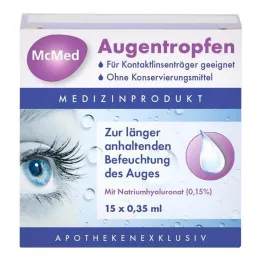 MCMED Pipetter for øyedråper, endose, 15X0,35 ml