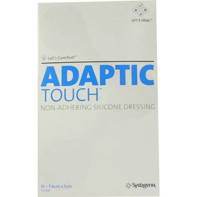 ADAPTIC Touch 5x7,6 cm ikke-selvklebende silikonbandasje, 10 stk