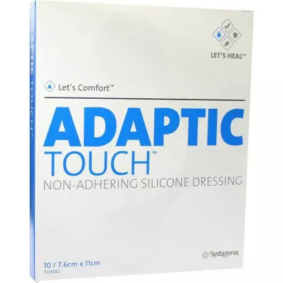 ADAPTIC Touch 7,6x11 cm ikke-selvklebende silikonbandasje, 10 stk