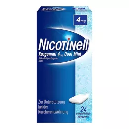 NICOTINELL Tyggegummi Cool Mint 4 mg, 24 stk