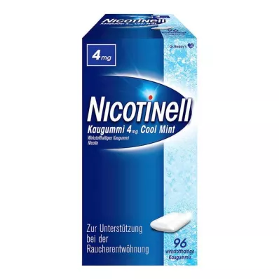 NICOTINELL Tyggegummi 4 mg Cool Mint (myntesmak), 96 stk NICOTINELL Tyggegummi 4 mg Cool Mint (myntesmak), 96 stk
