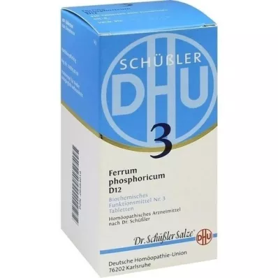 BIOCHEMIE DHU 3 Ferrum phosphoricum D 12 tabletter, 420 stk