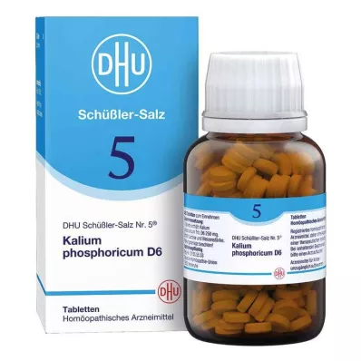 DHU Schüßler salt nr. 5 Kalium phosphoricum D6 tabletter, 420 stk DHU Schüßler salt nr. 5 Kalium phosphoricum D6 tabletter, 420 stk