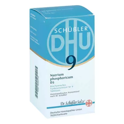 BIOCHEMIE DHU 9 Natrium phosphoricum D 3 tabletter, 420 stk BIOCHEMIE DHU 9 Natrium phosphoricum D 3 tabletter, 420 stk