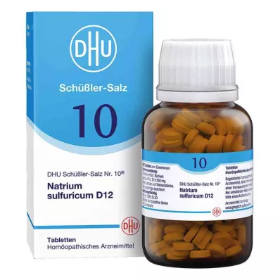 DHU Schuessler salt nummer 10 natriumsulfuricum D12 tabletter (420 stykker) DHU Schuessler salt nummer 10 natriumsulfuricum D12 tabletter (420 stykker)