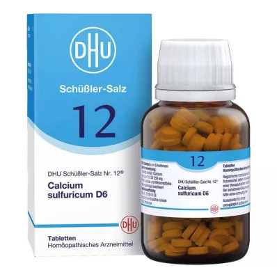 BIOCHEMIE DHU 12 Calcium sulfuricum D 6 tabletter, 420 stk BIOCHEMIE DHU 12 Calcium sulfuricum D 6 tabletter, 420 stk