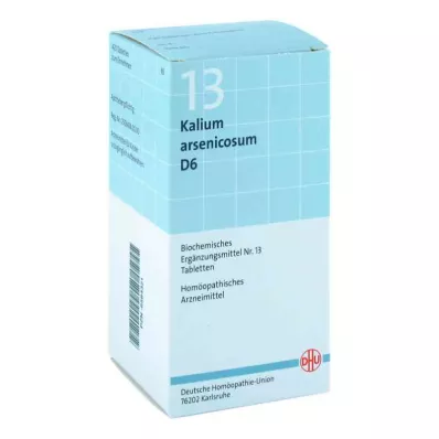 BIOCHEMIE DHU 13 Kalium arsenicosum D 6 tabletter, 420 stk BIOCHEMIE DHU 13 Kalium arsenicosum D 6 tabletter, 420 stk
