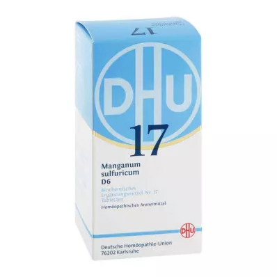 BIOCHEMIE DHU 17 Manganum sulphuricum D 6 tabletter, 420 stk BIOCHEMIE DHU 17 Manganum sulphuricum D 6 tabletter, 420 stk