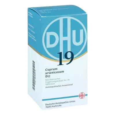 BIOCHEMIE DHU 19 Cuprum arsenicosum D 12 tabletter, 420 stk BIOCHEMIE DHU 19 Cuprum arsenicosum D 12 tabletter, 420 stk