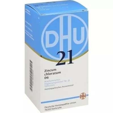 BIOCHEMIE DHU 21 Zincum chloratum D 6 tabletter, 420 stk