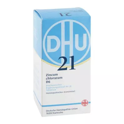 BIOCHEMIE DHU 21 Zincum chloratum D 6 tabletter, 420 stk BIOCHEMIE DHU 21 Zincum chloratum D 6 tabletter, 420 stk