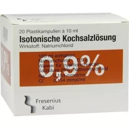 KOCHSALZLÖSUNG 0,9 % Pl.Fresenius injeksjonsvæske, oppløsning, 20X10 ml