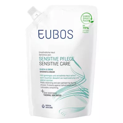 EUBOS SENSITIVE Dusj &amp; Cream Refill, 400 ml