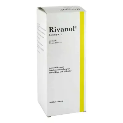 RIVANOL Løsning 0,1 %, 1000 ml RIVANOL Løsning 0,1 %, 1000 ml