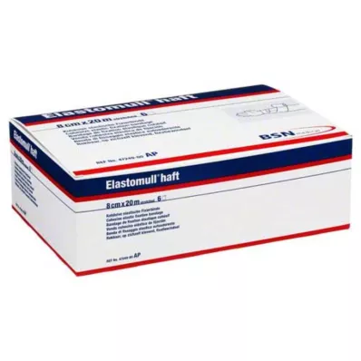 ELASTOMULL selvklebende 8 cmx20 m fikseringsbandasje, 6 stk