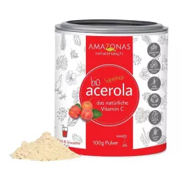 ACEROLA 100 % organisk, rent, naturlig Vit.C-pulver, 100 g