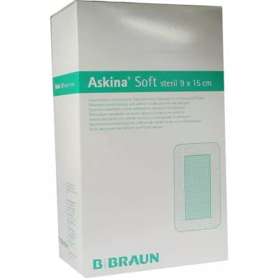 ASKINA Myk sårbandasje 9x15 cm steril, 40 stk