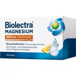 BIOLECTRA Magnesium 365 mg fortissimum sitron, 40 stk