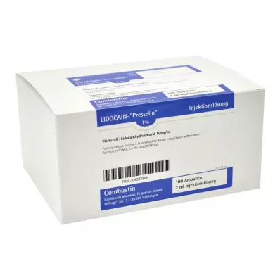 LIDOCAIN PRESSELIN 1 % injeksjonsvæske, oppløsning, 50X2 ml