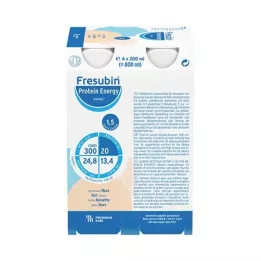 FRESUBIN PROTEIN Energy DRINK Flaske med nøtter, 4X200 ml
