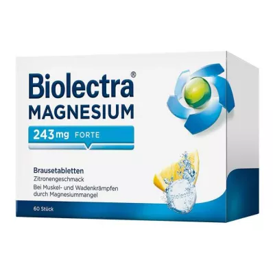 BIOLECTRA Magnesium 243 mg forte Lemon Br. tbl, 60 stk BIOLECTRA Magnesium 243 mg forte Lemon Br. tbl, 60 stk
