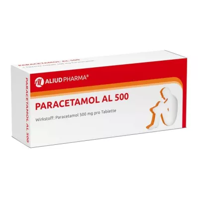 PARACETAMOL AL 500 tabletter, 20 stk PARACETAMOL AL 500 tabletter, 20 stk
